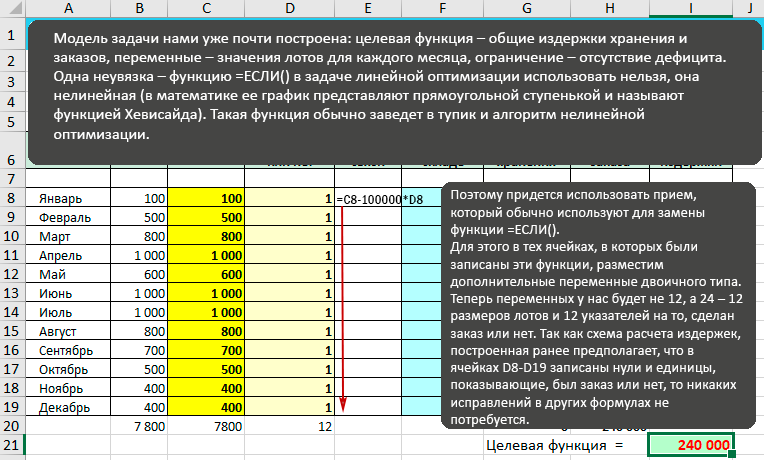 Изменение модели